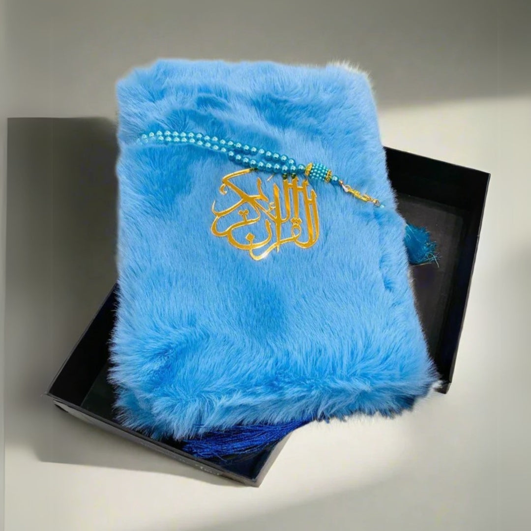 Fur Quran Pak with Tasbih - Blue